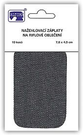 Riflové nažehlovací záplaty malé - tmavě modrá